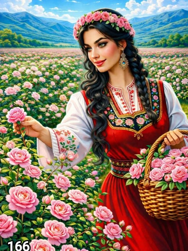 Диамантен гоблен „Розоберачка в Розовата долина“ 166 · 50×40 см