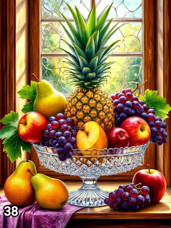 Диамантен гоблен „Фруктиера с ананас“ 38 · 30×40 см