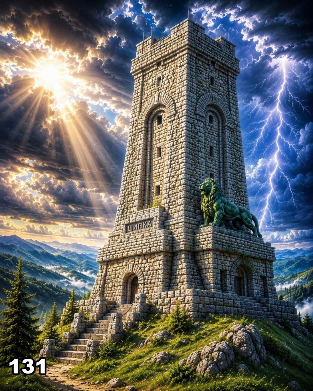 Диамантен гоблен „Паметникът на Шипка“ 131 · 50×40 см