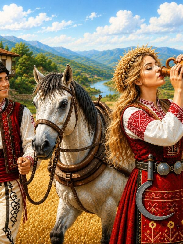 Диамантен гоблен „Жътварите с каната“ 270 · 50×40 см